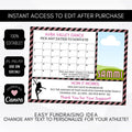 Premium Dance Cash Calendar Fundraiser - Simple Desert Designs